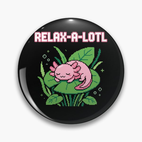 Item preview, Relax-A-Lotl - Cute Pixel Art Sleeping Axolotl Pun designed and sold by artistastshirt.