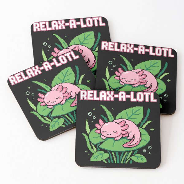 Item preview, Relax-A-Lotl - Cute Pixel Art Sleeping Axolotl Pun designed and sold by artistastshirt.