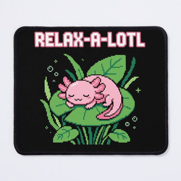 Item preview, Relax-A-Lotl - Cute Pixel Art Sleeping Axolotl Pun designed and sold by artistastshirt.