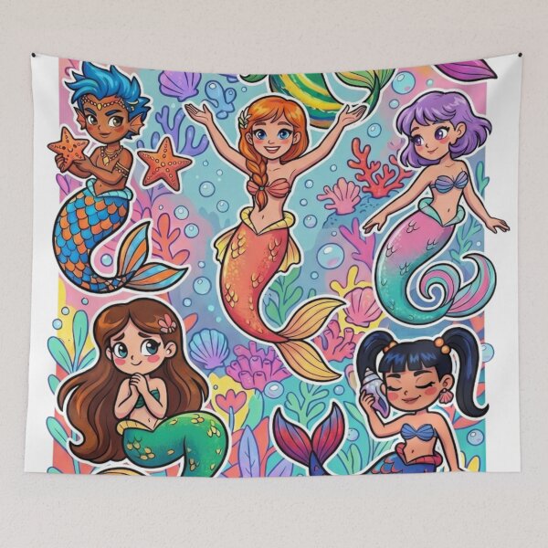Item preview, Many mermaids designed and sold by PP&RAINBOW SHOP.