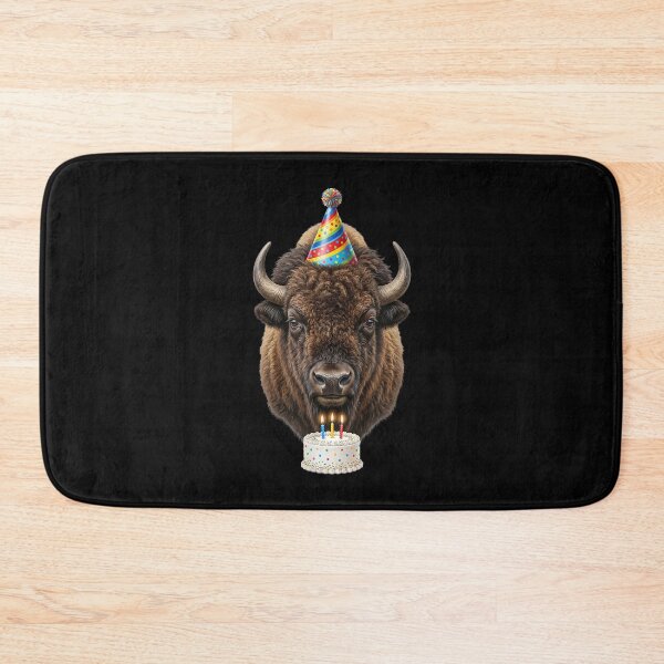 Item preview, Bison Buffalo Birthday Party Hat Cake Animal Lover Meme designed and sold by issan-exe.