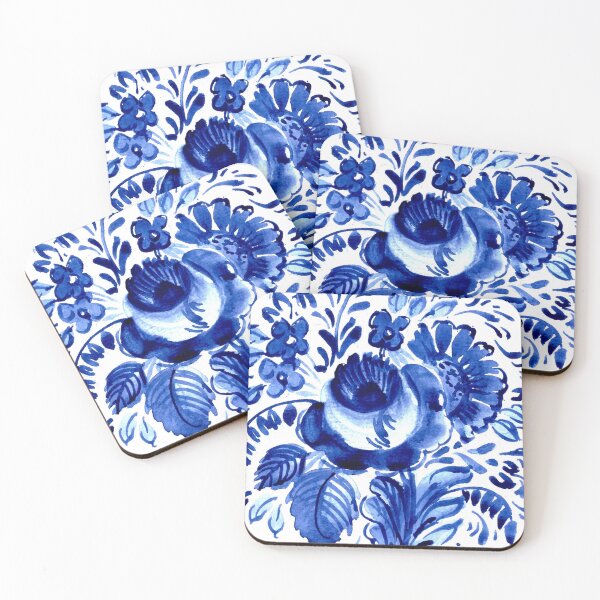 Item preview, Blue floral decor designed and sold by bokasin.