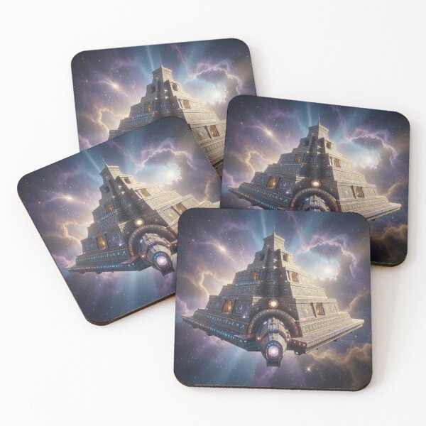 Item preview, Mystical spatial architecture with luminous energy and futuristic details in the cosmic universe designed and sold by FotoworldEdel.