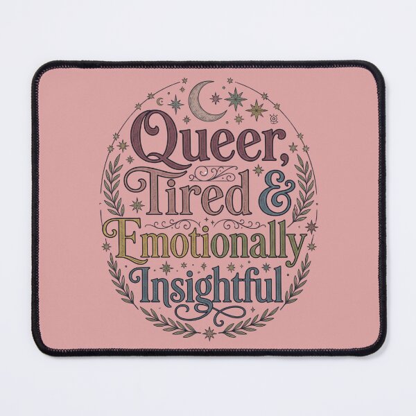 Item preview, Funny Queer Therapist Dark Academia Design Neurodivergent ADHD Mental Health Humor designed and sold by Im-Ara.