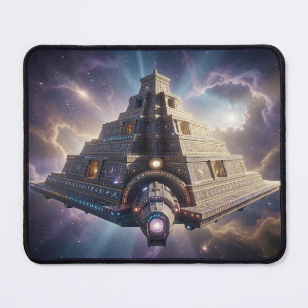 Item preview, Mystical spatial architecture with luminous energy and futuristic details in the cosmic universe designed and sold by FotoworldEdel.