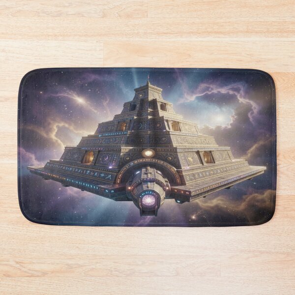 Item preview, Mystical spatial architecture with luminous energy and futuristic details in the cosmic universe designed and sold by FotoworldEdel.