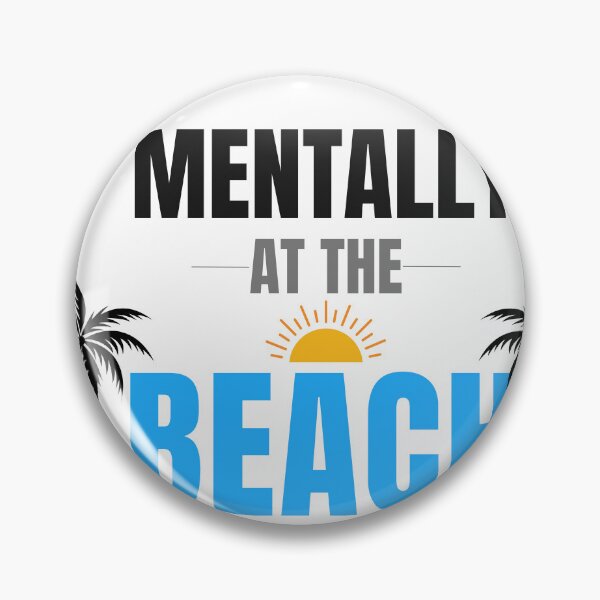 Item preview, Mentally At The Beach Minimal Summer Quote Clean Tropical Design designed and sold by Uvclick.