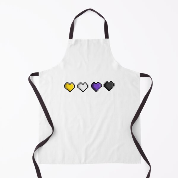 Artikelvorschau, Pixel Nonbinary Pride Flag Hearts entworfen und verkauft von HarveyHandcraftsandDesigns.