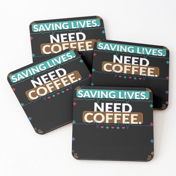 Item preview, Saving Lives Need Coffee T-Shirt | Funny Nurse Gift | Nurses Week Tee designed and sold by Daily Mood Tees.