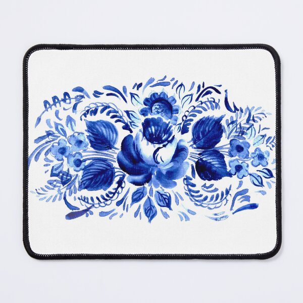 Item preview, Blue floral decor designed and sold by bokasin.