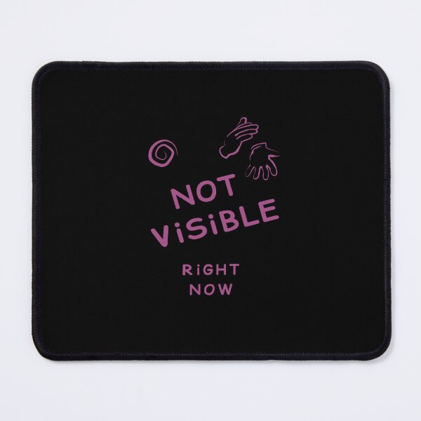 Item preview, Not Visible Right Now Purple Shirt – Cute Funny Introvert Graphic | Small Hands Aesthetic Meme Style Tee designed and sold by unique art and design.