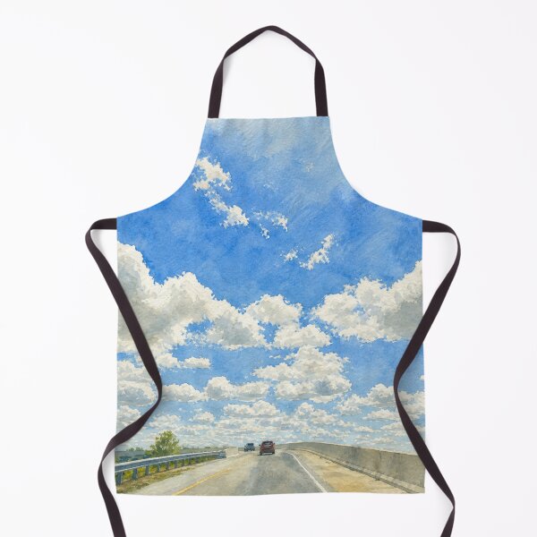 Item preview, Watercolor Open Road Sky Painting Scenic Travel Art designed and sold by Brainy Bites19.
