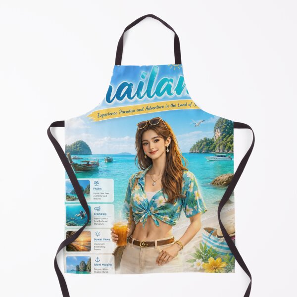 Item preview, Welcome to Thailand Tropical Travel Poster | Phuket Beach Paradise Summer Vacation Art designed and sold by Inkora-Art.