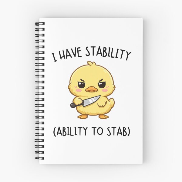 Item preview, Stabby Duck – Funny Kawaii Knife Meme designed and sold by happiecatstore.