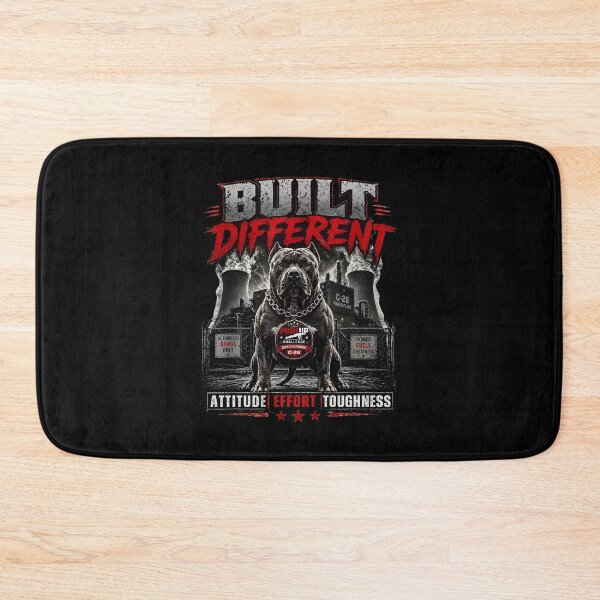 Item preview, Built Different Pitbull Strength Attitude Effort Toughness Gym Workout Fitness designed and sold by phoebelevine.