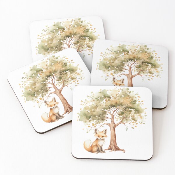 Item preview, Fox Beneath the Autumn Tree Nature Aesthetic designed and sold by JoPiCreative.