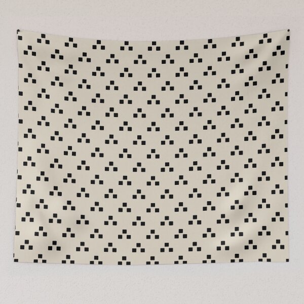 Item preview, Bone & black mini squares designed and sold by Mint + Midnight.