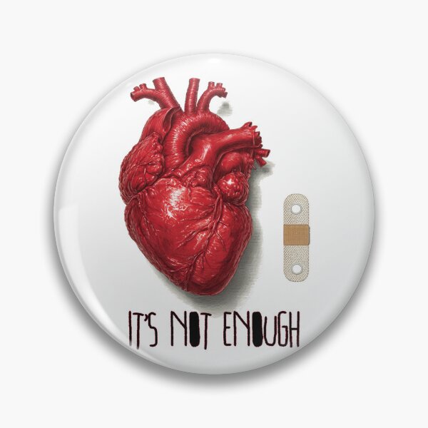 Item preview, It’s Not Enough Heartbreak Design | Sad Heart and Bandaid Aesthetic Gift designed and sold by Ignorant-Artist.