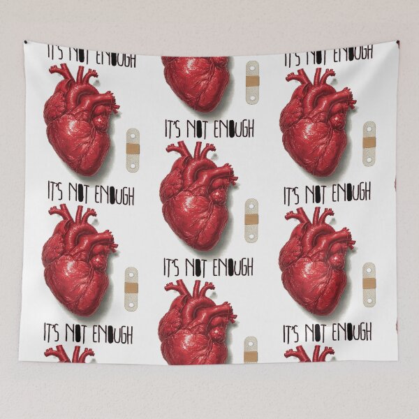 Item preview, It’s Not Enough Heartbreak Design | Sad Heart and Bandaid Aesthetic Gift designed and sold by Ignorant-Artist.