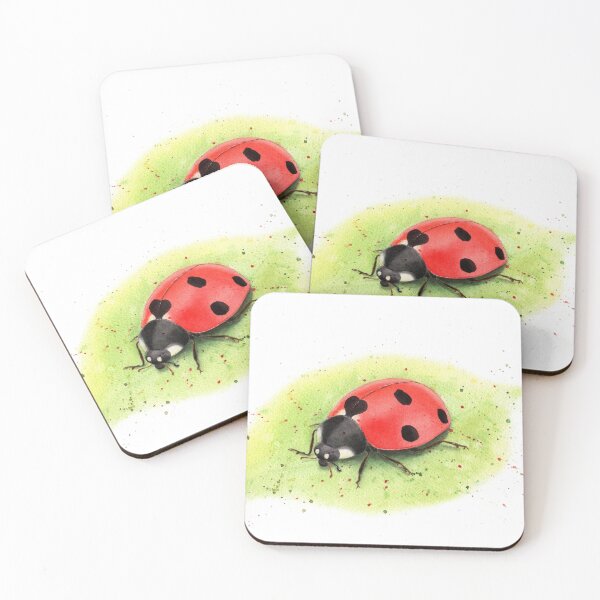 Item preview, Cute Ladybug on a leaf designed and sold by dpesheva-art.