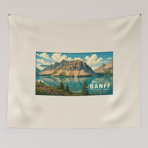 Item preview, Banff National Park Retro Design designed and sold by Gideon Emmerich.