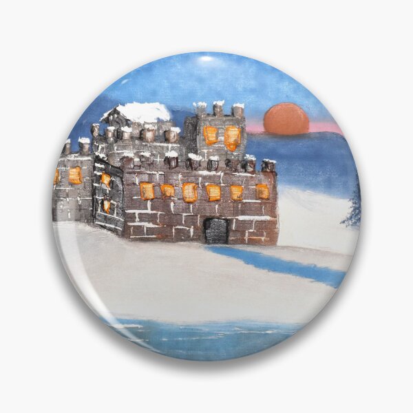 Item preview, Winter Highland Castle designed and sold by VRHCanvasArt.