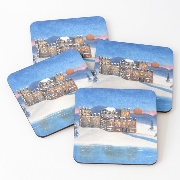 Artikelvorschau, Winter Highland Castle entworfen und verkauft von VRHCanvasArt.