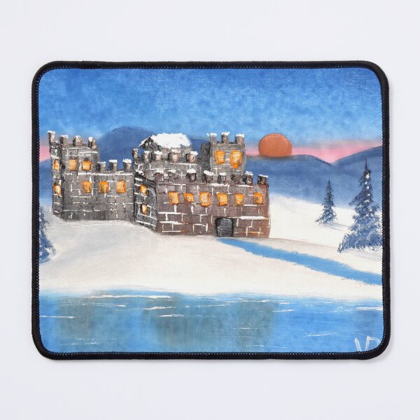 Item preview, Winter Highland Castle designed and sold by VRHCanvasArt.