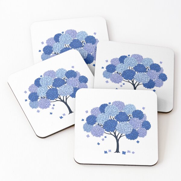 Item preview, Blue Hydrangea Flowering Tree designed and sold by Byte-shirt.