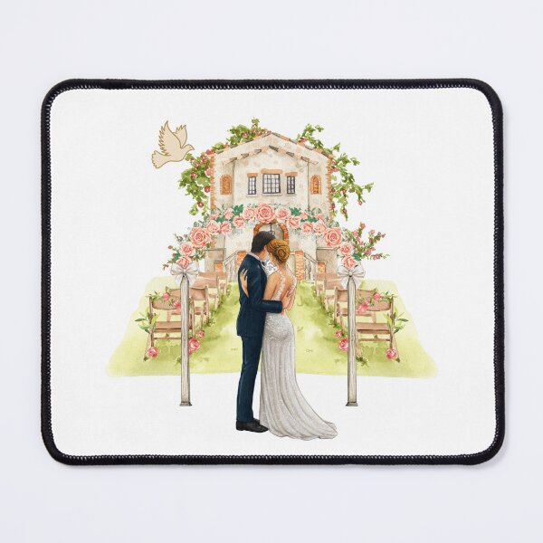 Item preview, Wedding Couple Illustration – Bride and Groom designed and sold by ToscaniArt.