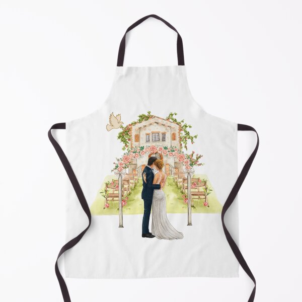 Item preview, Wedding Couple Illustration – Bride and Groom designed and sold by ToscaniArt.