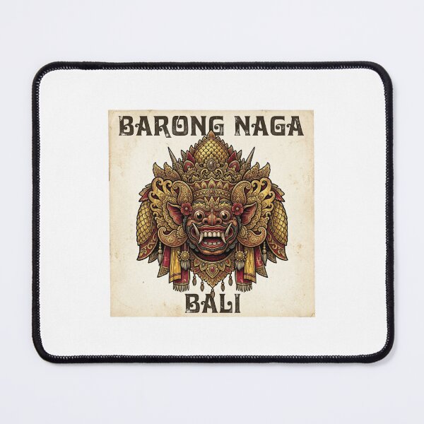 Item preview, Barong Naga Vintage Balinese Myth Art designed and sold by DuckOddity.