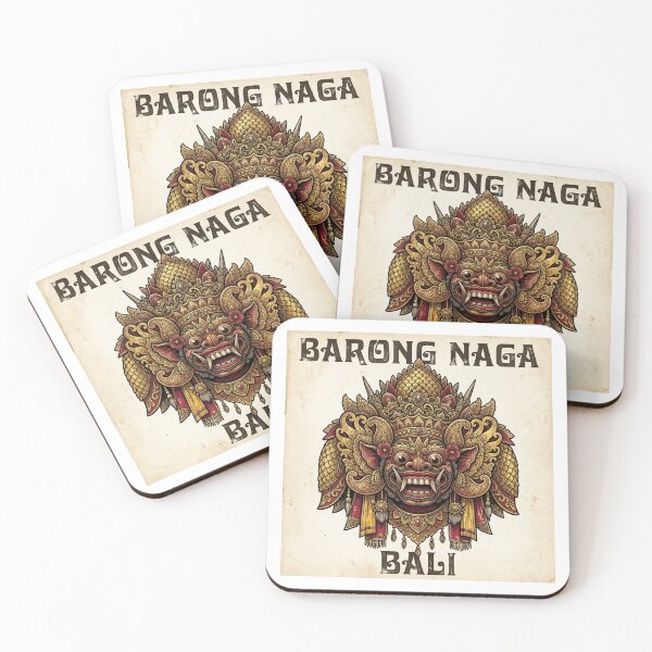 Item preview, Barong Naga Vintage Balinese Myth Art designed and sold by DuckOddity.