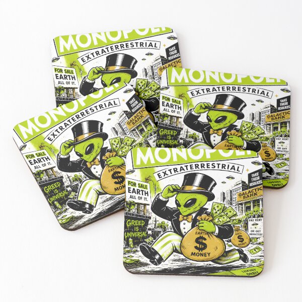 Item preview, Monopoly Extraterrestrial Alien Capitalism Artwork designed and sold by Highwayman1975.