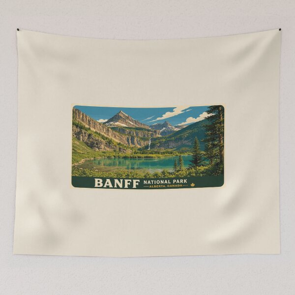 Item preview, Banff National Park Retro Design designed and sold by Gideon Emmerich.