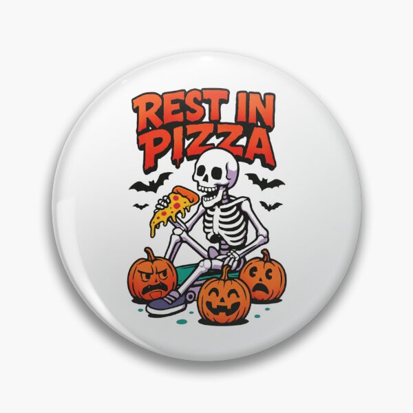 Item preview, Rest In Pizza Skeleton Party designed and sold by YZGraphics.