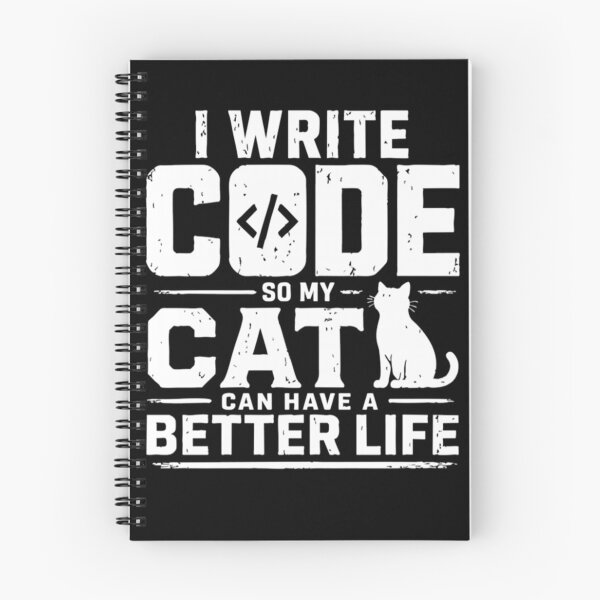 Item preview, I Write Code So My Cat Can Have A Better Life | Funny Programmer Cat Lover designed and sold by Alluka Brand.
