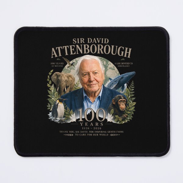 Item preview, Sir David Attenborough 100 Years Birthday Wildlife Nature Legend designed and sold by phoebelevine.