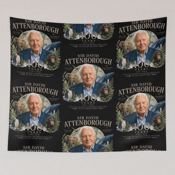 Item preview, Sir David Attenborough 100 Years Birthday Wildlife Nature Legend designed and sold by phoebelevine.