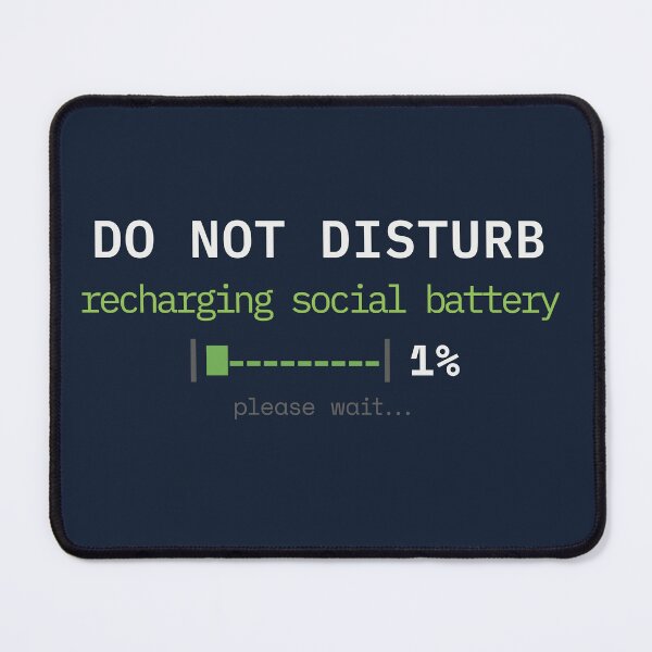 Item preview, Do Not Disturb Recharging Social Battery Retro Terminal Introvert Sticker designed and sold by a-journey.