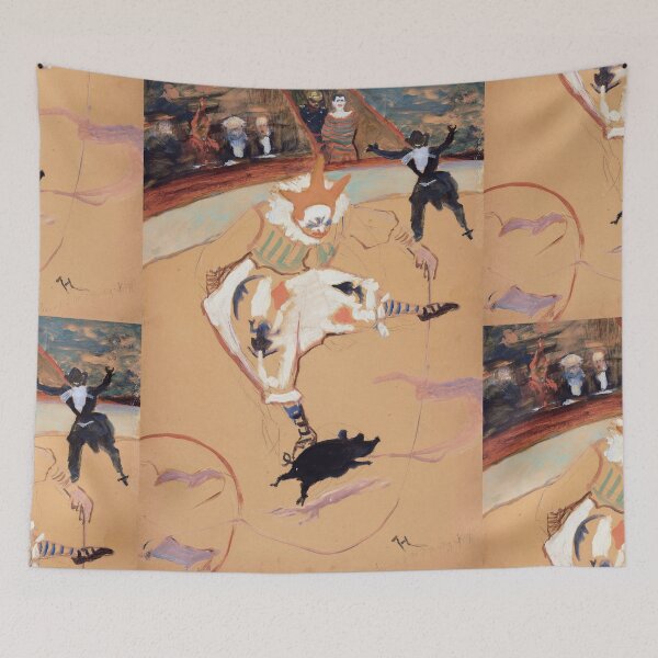 Item preview, At the Circus Fernando Medrano With a Piglet by Henri de Toulouse-Lautrec | Vintage Circus Art Poster designed and sold by artofuniverse.