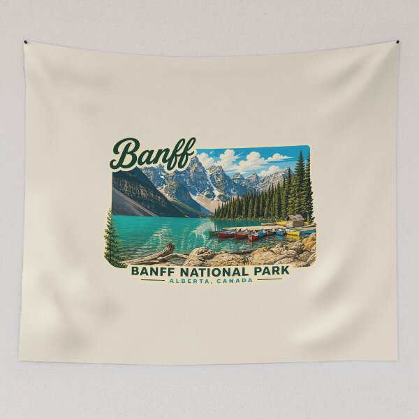 Item preview, Banff National Park Retro Design designed and sold by Gideon Emmerich.