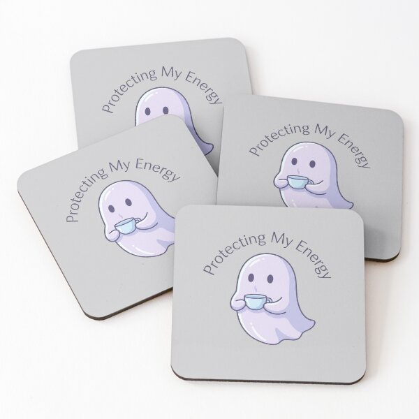 Item preview, Protecting My Energy – Uroczy Duch z Kubkiem designed and sold by ChaosNest.