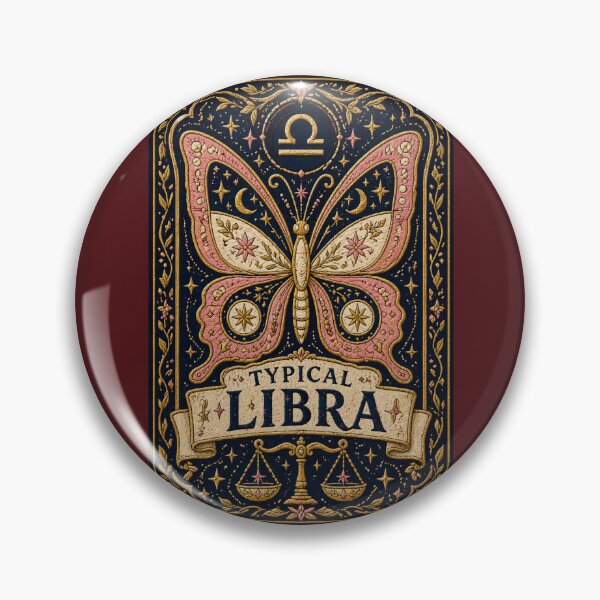 Item preview, Typical Libra Zodiac Butterfly – Medieval Embroidery Animal Art designed and sold by doinitzart.