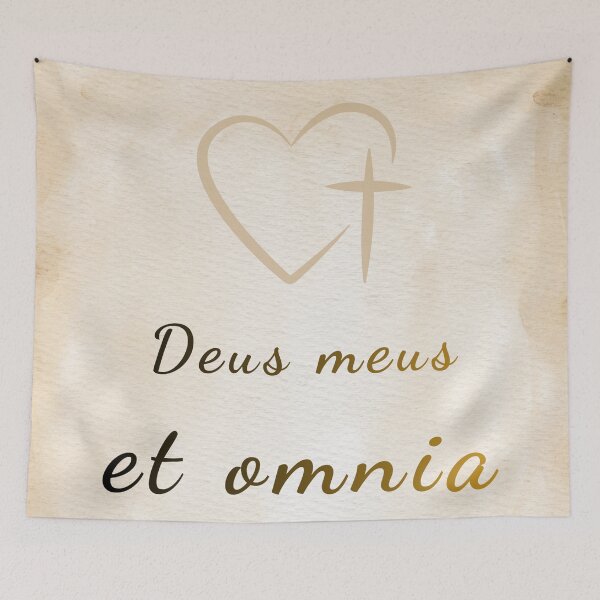 Item preview, My God and My All - St. Francis of Assisi Saint Quote Art designed and sold by Très Joli Brothers.