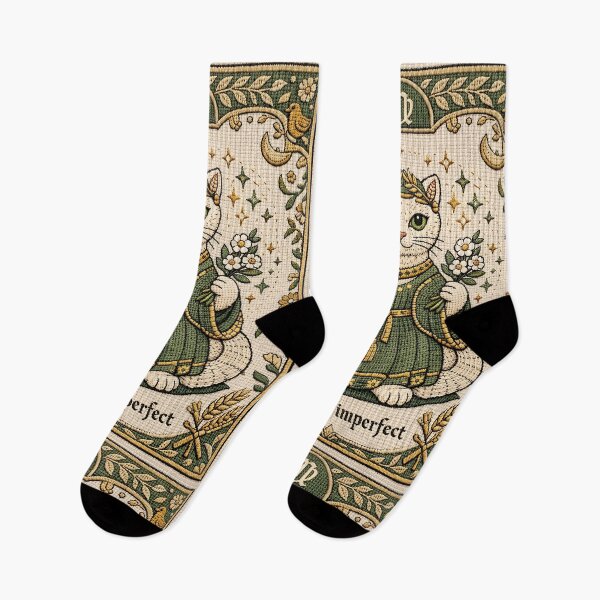 Item preview,  Cute Virgo Zodiac Cat – Medieval Embroidery Animal Art designed and sold by doinitzart.