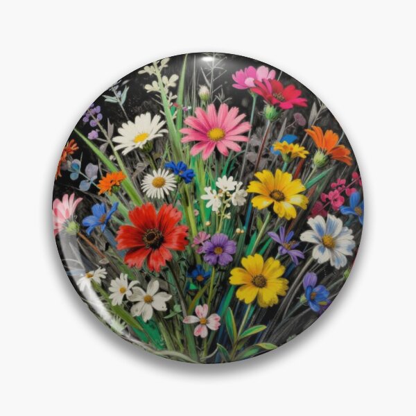 Item preview, Colorful floral bouquet • Vibrant floral artwork full of expressiveness and natural beauty designed and sold by FotoworldEdel.