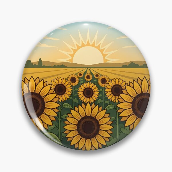 Item preview, Sunflower Field Golden Summer designed and sold by Byte-shirt.