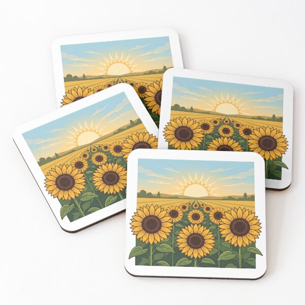 Item preview, Sunflower Field Golden Summer designed and sold by Byte-shirt.