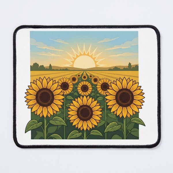 Item preview, Sunflower Field Golden Summer designed and sold by Byte-shirt.